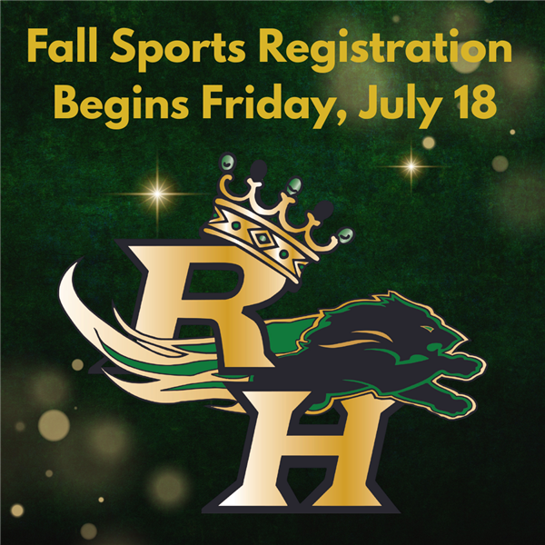  Fall Sports Registration Begins July 18